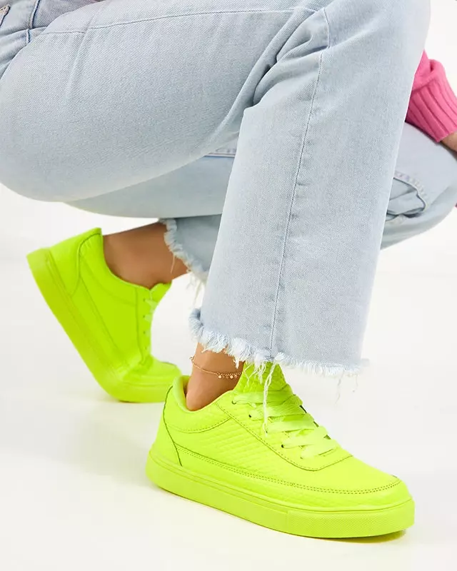 Tenis verde neon sales renner