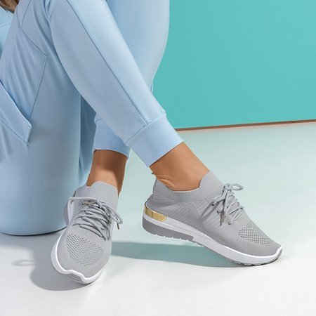 Grey women's sports shoes Influ - Footwear