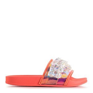 Coral women's sandals with stones Halpasi - Footwear