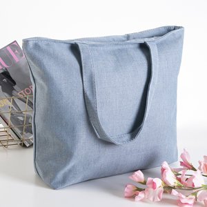 Gray fabric shoulder bag - Accessories