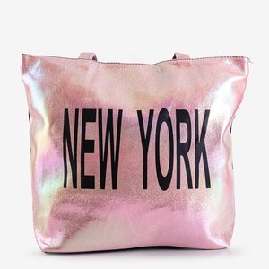 Ladies 'pink holographic bag - Accessories