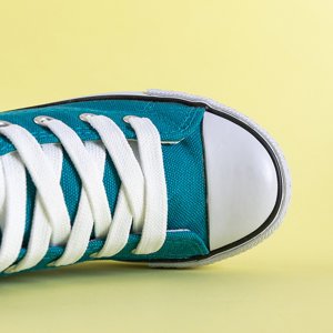 Turquoise Children's High Sneakers Wikitoria - Footwear