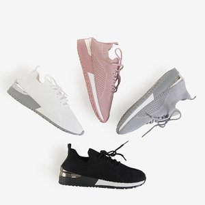 White women's sports shoes by Buer - Footwear