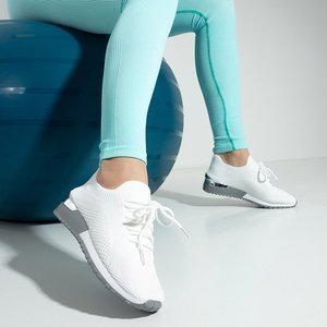 White women's sports shoes by Buer - Footwear