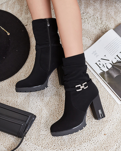 Royalfashion Женские сапоги на шпильке с декором Teroleda