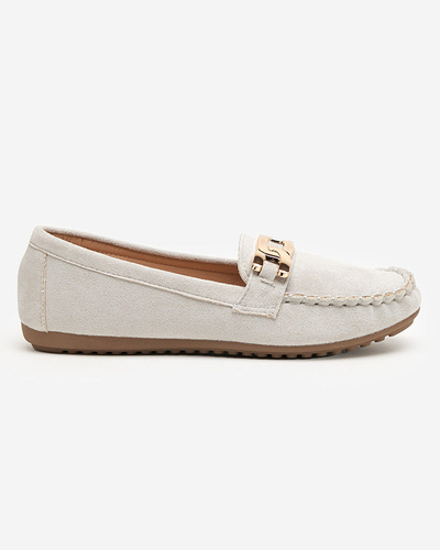 OUTLET Eco-suede, gray Viatu moccasins - Footwear
