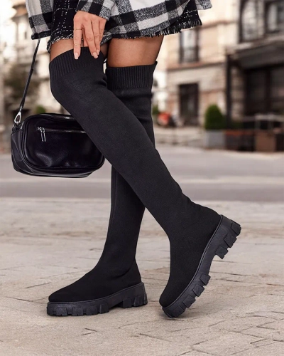 Royalfashion Women's Slip-On Boots Ohorro
