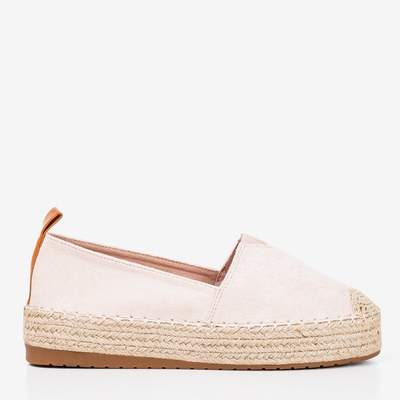 Light pink espadrilles on the Umox platform - Footwear 1