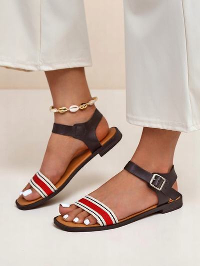 Royalfashion Sieviešu sandales ar plakanām zolēm Naya