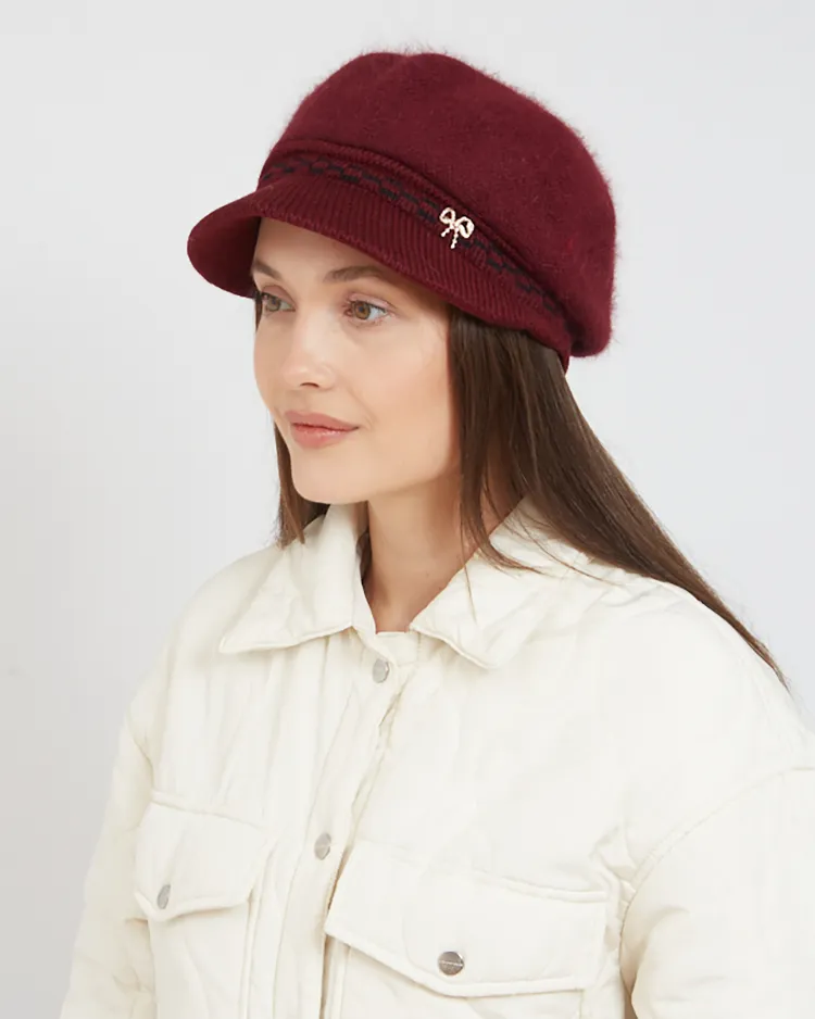 Royalfashion Women's Beret with Visor