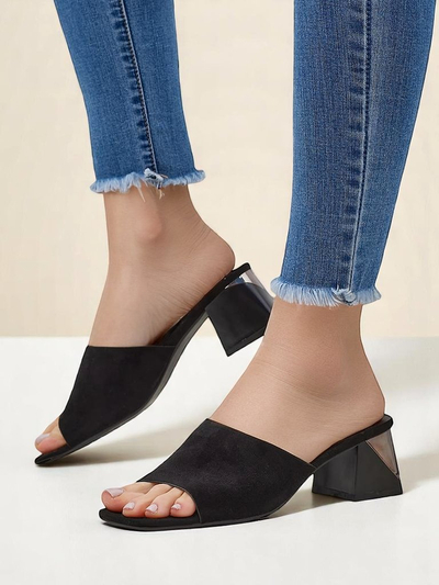 Royalfashion women’s slippers with a decorative heel Vollatie