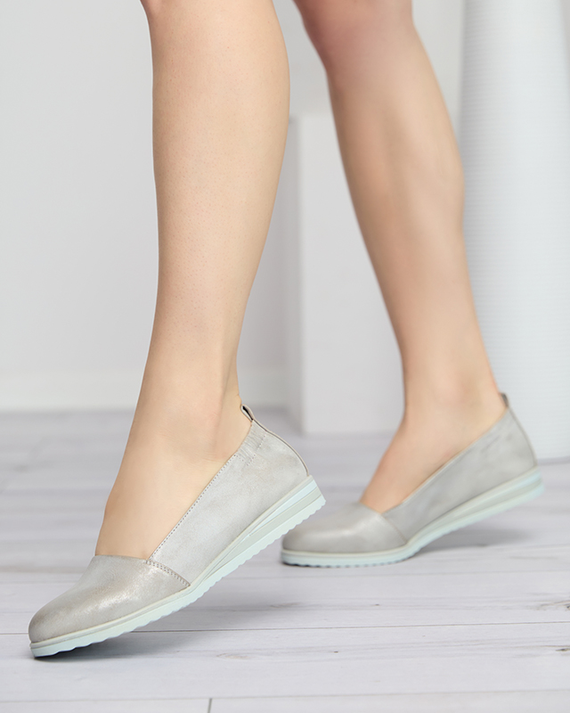 Silver Asya ballerinas - Shoes