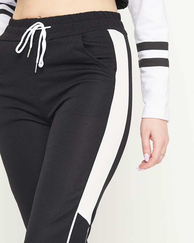 Black thin women's tracksuits - Clothing
