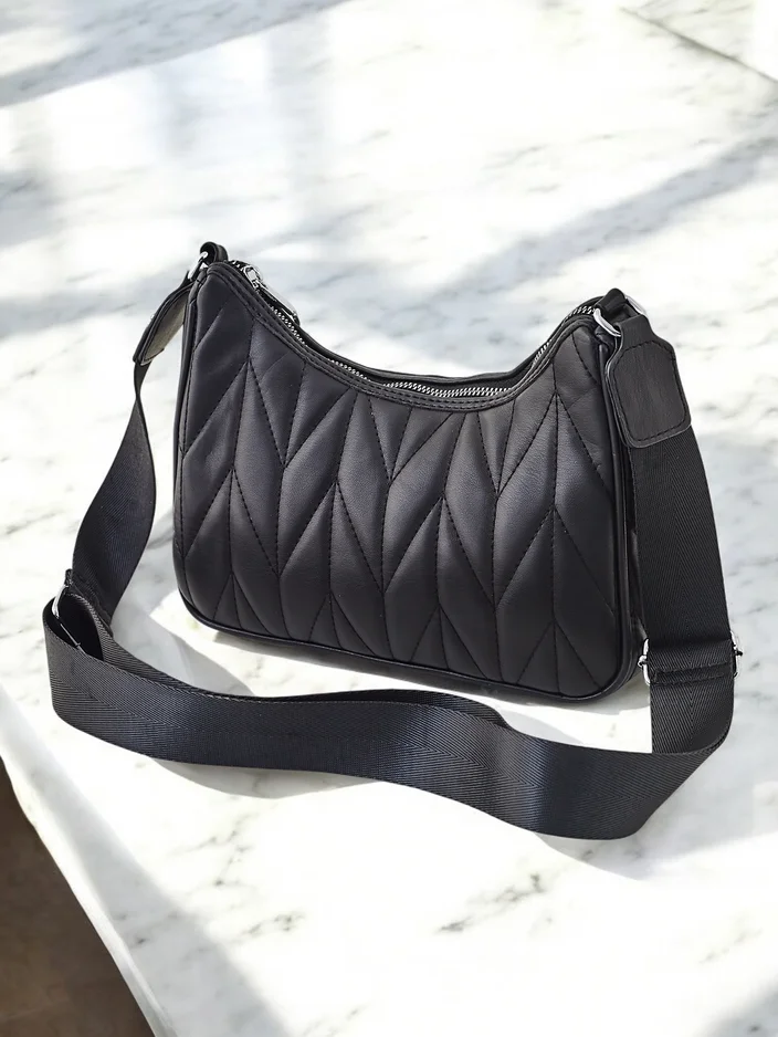 Royalfashion Mazs sieviešu quilted rokas soma ar maku