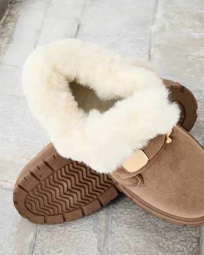 Royalfashion Sieviešu īsie zābaki a'la sniega zābaki Dobis