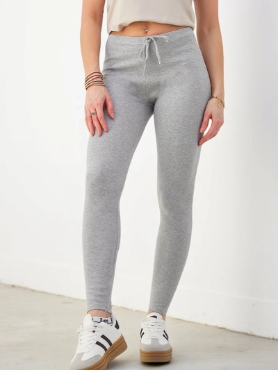 Royalfashion Women's ribbed cotton leggings