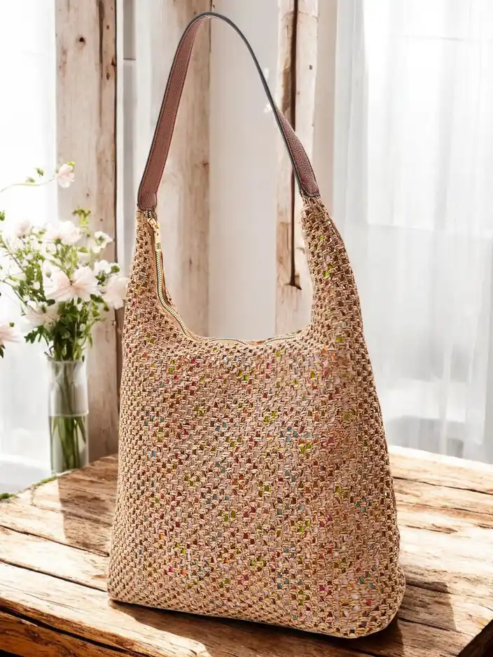 Royalfashion Large straw summer bag