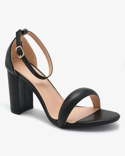 Royalfashion Black Women's Vefre High Stiletto Sandals