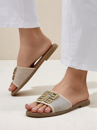 Royalfashion Women’s flat-soled slippers Rorole