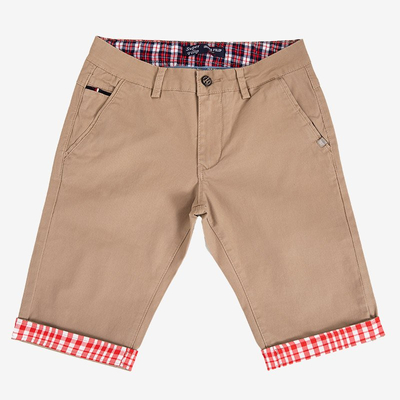 Men's beige shorts - Clothing