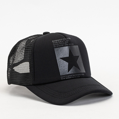 Black unisex baseball cap - Accessories