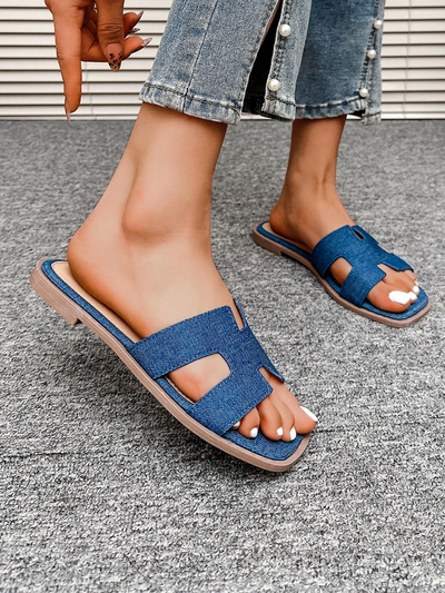 Royalfashion Women's flat-soled flip-flops Eval