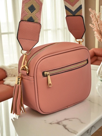 Royalfashion Small Women's Eco-Leather Handbag with Colorful Strap Kovi Lace