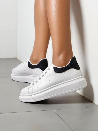 Royalfashion Women's sport sneakers with rhinestones Ellefa