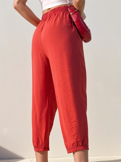 Royalfashion taisās sieviešu bikses no auduma 7/8