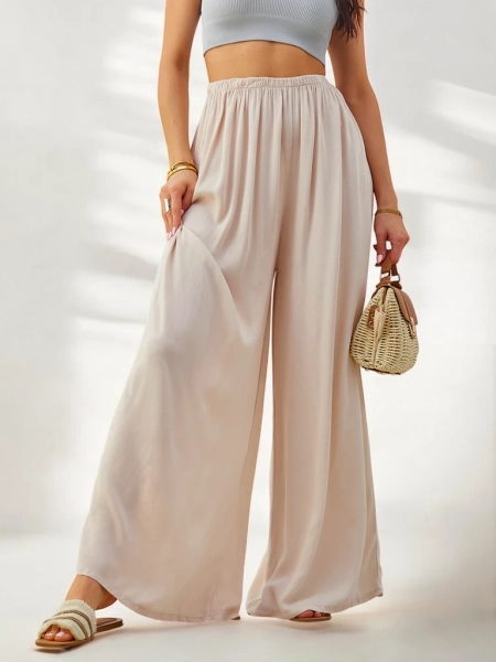 Royalfashion viskozes taisnas sieviešu bikses, izgatavotas no auduma