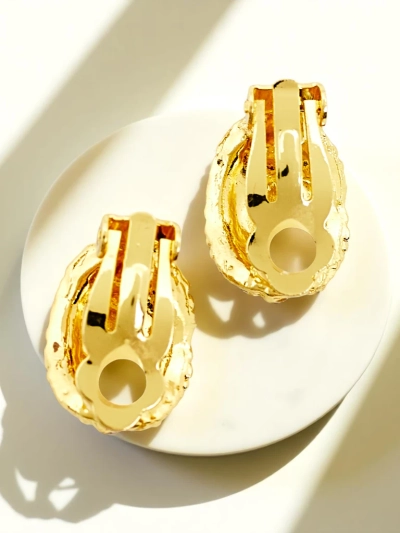 Royalfashion Sieviešu piespraužamās auskari ar kubiskā cirkonija imitāciju