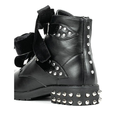 Black women's studded baggers - Footwear