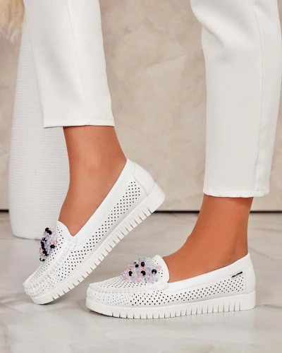 Royalfashion Женские ажурные мокасины из бисера Namis