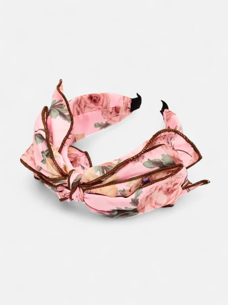 Royalfashion Hairband with Bow and Flowers