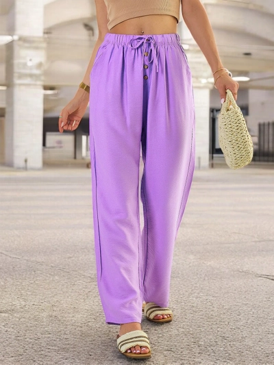 Royalfashion Women's wide fabric pants