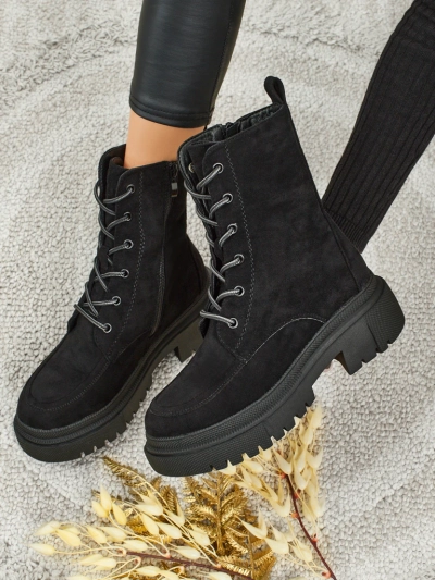 Eko-mokkanahkaiset naisten worker-nilkkurit Velisse