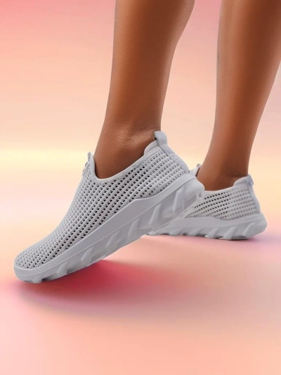 Royalfashion Women's Slip-On Fabric Sports Shoes Erra