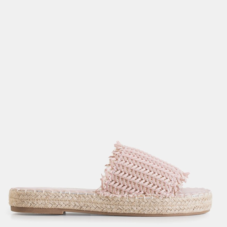 Pink Sonish women's flat slippers - Footwear