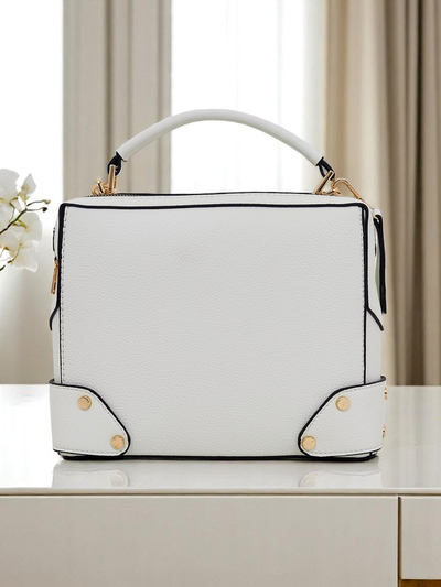 Royalfashion Small square handbag made of eco-leather Mila Box