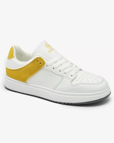 Royalfashion Mustard white women's sports shoes Elevace