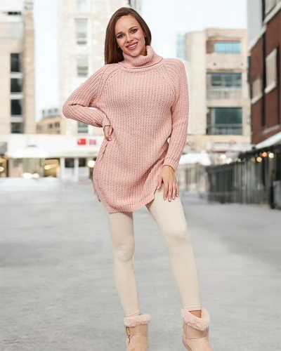 Royalfashion Женский свитер-водолазка Longer