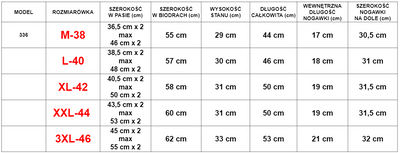 Men's green sports shorts with orange inserts - Clothing