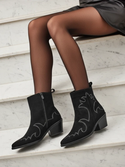 Women's Velvet Ash cowboy boots - heeled