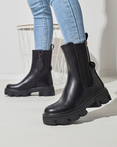 Women's high boots in black Vyvieva- Footwear