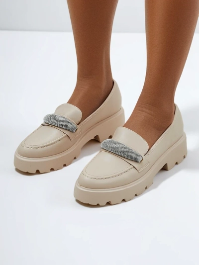 Royalfashion Women's moccasins with zircons Emerne