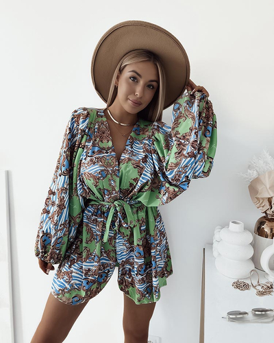 Royalfashion Женский узорчатый комбинезон