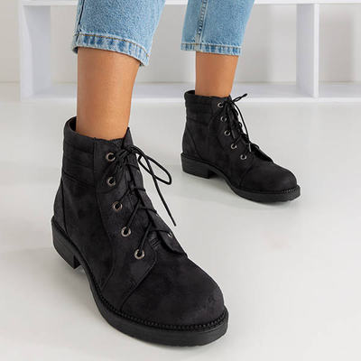 Black women's bags with decorative abrasions Tusyon - Shoes