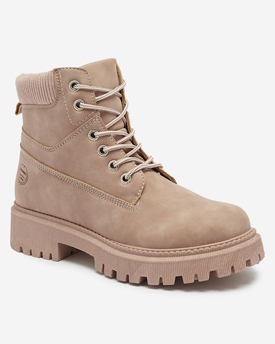 Dark pink women's insulated trapper boots Teruna - Footwear