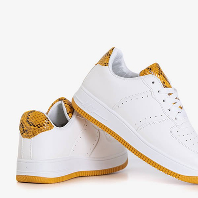 Женские белые спортивные туфли с тиснением животных Pronia- Footwear