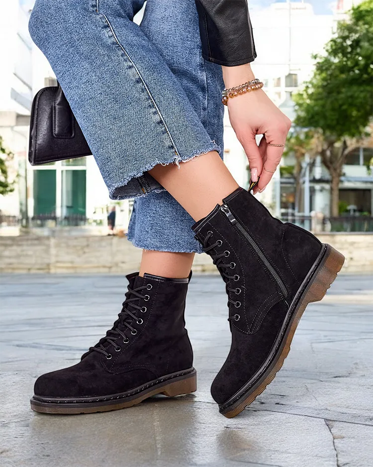 Женские ботинки на шнуровке Royalfashion Rullo